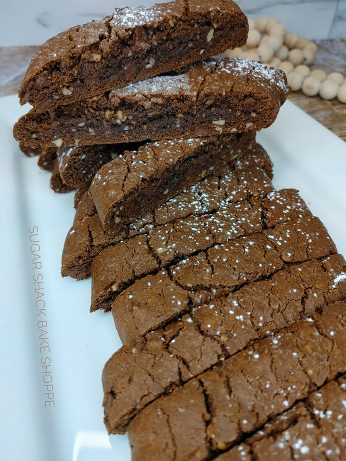 Double Chocolate Walnut Biscotti